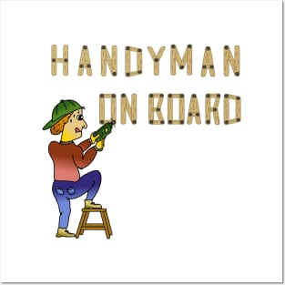 Handyman on board. It is a great gift. Posters and Art